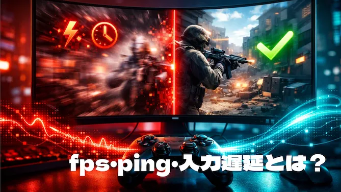 fps・ping・入力遅延とは？ゲームが重い原因と改善方法まとめ